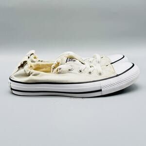 Converse All Star Shoes Womens 7.5 Beige Tan Canvas Shoreline Chucks Classic